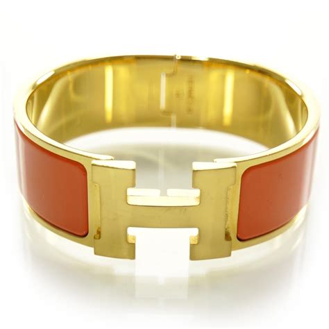 hermes bracelet orange gold|Altro.